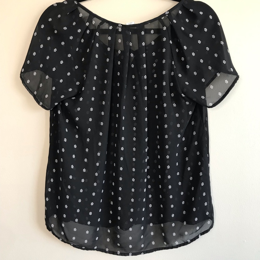 Old Navy Sheer Swiss Flower Blouse - Picture 5 of 5